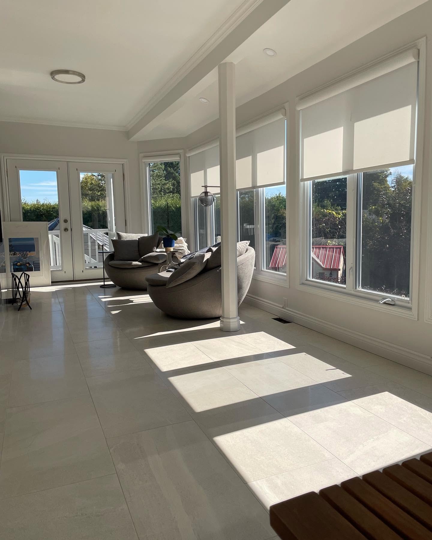 Heated Tile Floor Sunroom